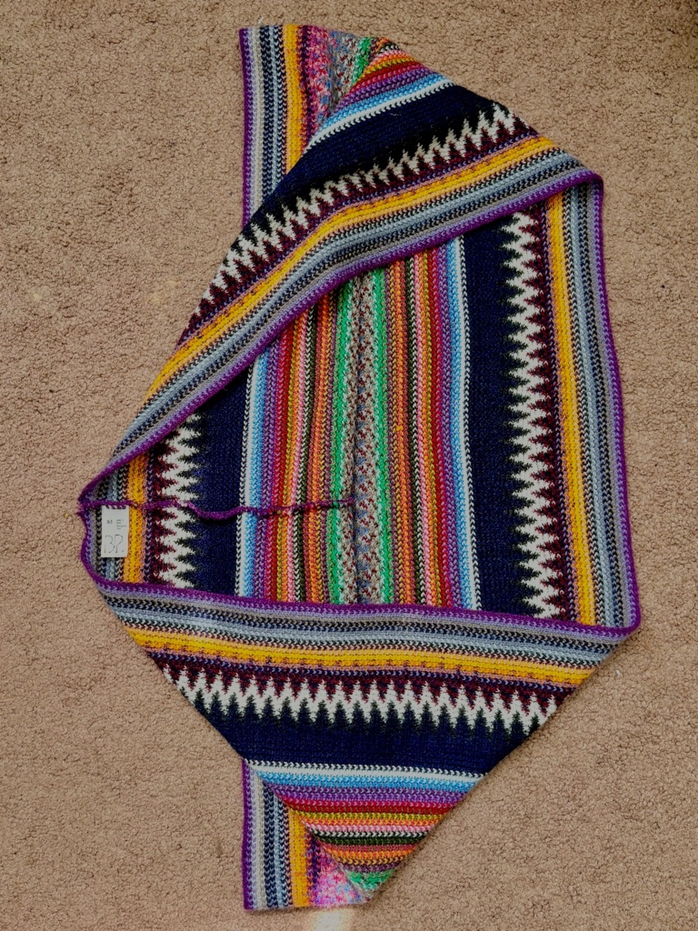 BP Infinity Scarf Knit Multicolor OS Boho Festival Indie Artsy Preppy Fall Chic